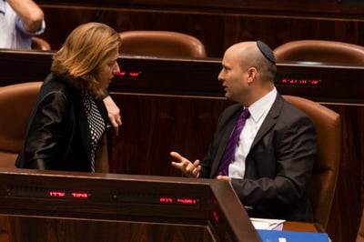 נפתלי בנט וציפי לבני