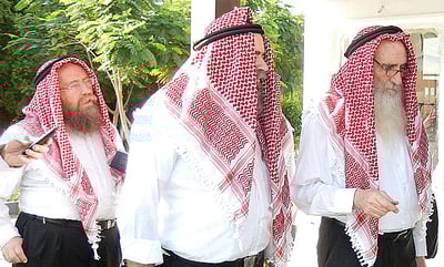 תיעוד: רבני "שארית ישראל" חבשו כאפייה בביקור בירדן