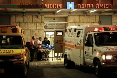 פינוי הפצועים, אמש