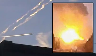 תיעוד מסוריה: תקיפת חיל האוויר הישראלי  ליד דמשק