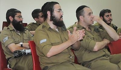 חיילים חרדים. למצולמים אין קשר לכתבה