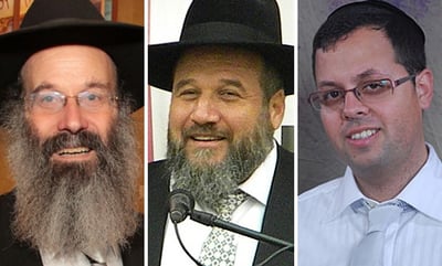 עו"ד משה מורגנשטרן והרבנים אליעזר סורוצקין ואברהם רובינשטיין