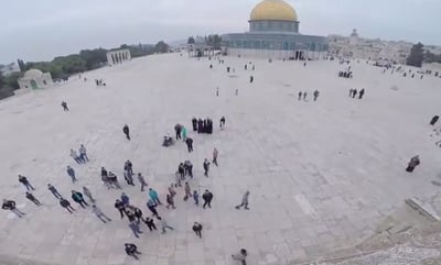 פארקור על מסגד 'אל אקצה'