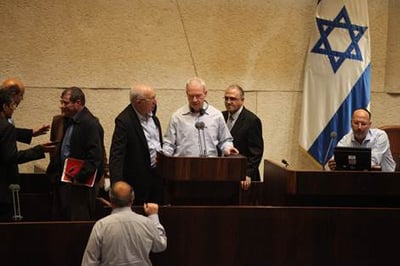 יואב גלנט במליאת הכנסת, היום