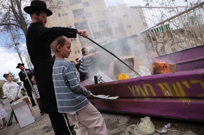 תיעוד: ירושלים שורפת את החמץ