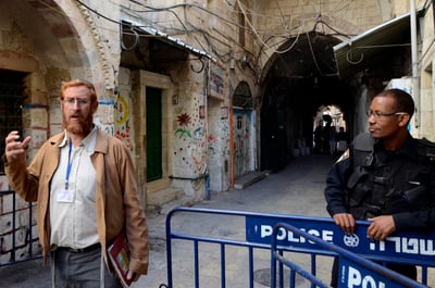 צפו: ערבים מאיימים על יהודה גליק בהר הבית