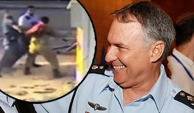 דנינו הודיע: השוטר שתקף את החייל האתיופי - פוטר