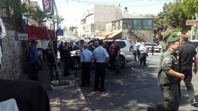 זירת פיגוע הדריסה