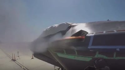 צפו: תותח ארבעת הקנים של ה-F-35 בפעולה