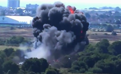 אסון בבריטניה: מטוס קרב התרסק, 7 נהרגו