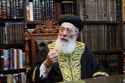 הראשל"צ הגאון רבי שלמה עמאר עם וורט לחג הסוכות