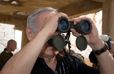 נתניהו בגבול עזה