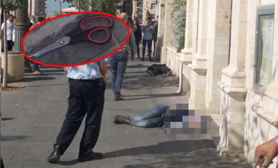 פיגוע דקירה בשוק מחנה יהודה: שני פצועים, מחבלת חוסלה