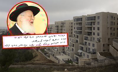 מנחם כרמל על רקע בניה בגילה. אילוסטרציה