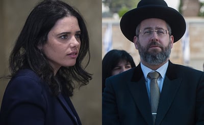 הרה"ר הגר"ד לאו והשרה איילת שקד
