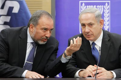 נתניהו וליברמן בימים טובים יותר