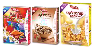 תלמה מפחיתה  את כמות הסוכר בדגני הבוקר בישראל
