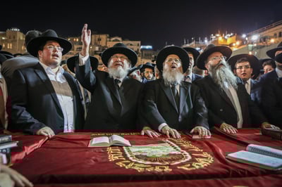 הגרב"מ אזרחי בכותל, אמש
