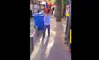 צפו: ילדים גידפו את החייל החרדי, מבוגרים שתקו