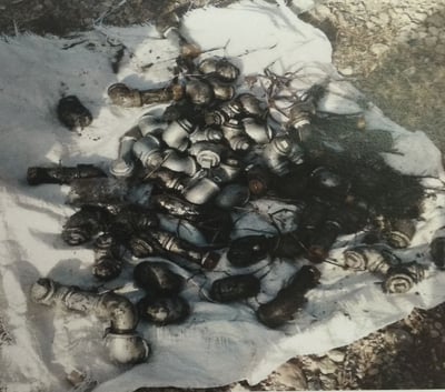 מטענים שנמצאו במהלך המעצר