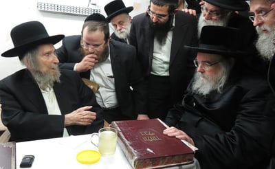 כשהאדמו"רים התכנסו: הרבי מבעלזא נכנס למנהיג הליטאי