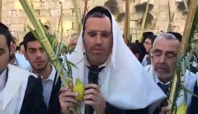 יעקב שוואקי מתחזן בכותל המערבי • צפו