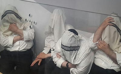 חלק מהנאשמים בבית המשפט