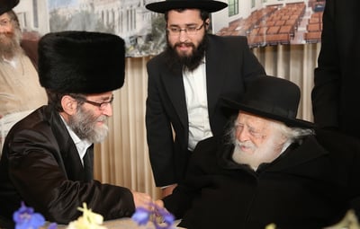 הגר"ח קנייבסקי השתתף בדינר של 'גאון יעקב'. תיעוד