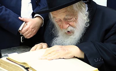 אנשי העסקים מארה"ב יתברכו אצל מרן הגר"ח קנייבסקי