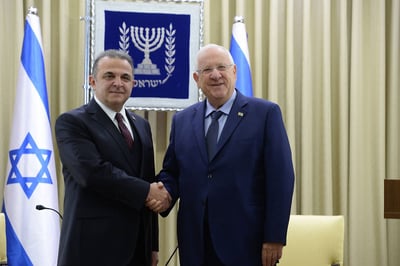 השגריר עם הנשיא ריבלין