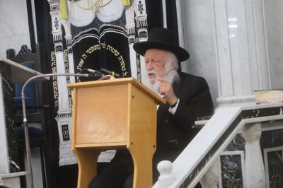 הגרב"ד פוברסקי נושא דברים בעצרת