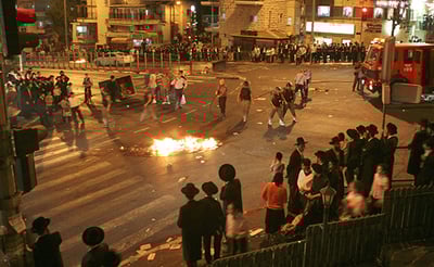 הפגנה בבר אילן. אילוסטרציה, למצולמים אין קשר לכתבה