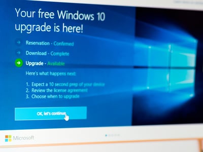 עדכון גרסה חדש למערכת 'windows 10'