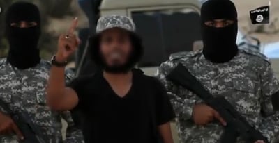 דאעש מאיים בעברית: 'בעזרת ה' נשחט אתכם'