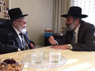 הגר"ש כהן עם דרעי, ודברי העידוד באזכרה