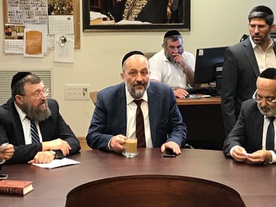 דרעי בישיבת הסיעה, בשבוע שעבר