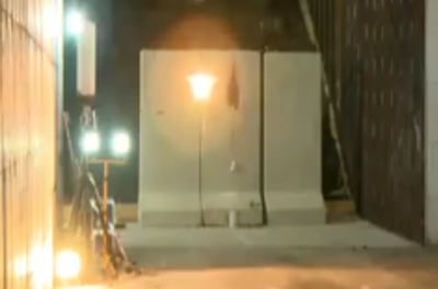 הלייזר בפעולה