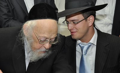 שלמה קוק עם מרן הגרי"ש אלישיב