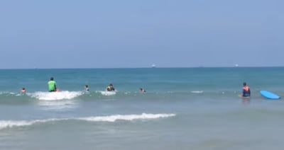 חוף הגלישה בקריית ים