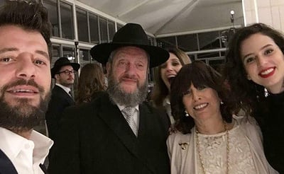 קורין גדעון - מימין, ומשפחת סורוצקין