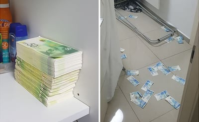 אלפי שטרות נתפסו במעבדה לזיוף כסף • צפו