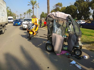 זירת התאונה הקשה