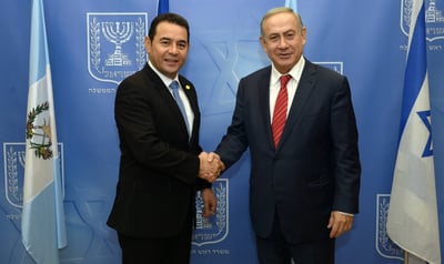 נתניהו ונשיא גואטמלה  מוראלס