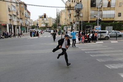 בני ברק ביום המסוכן ביותר בשנה - פורים
