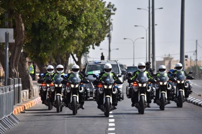 שיירת הנשיא טראמפ בביקורו בישראל