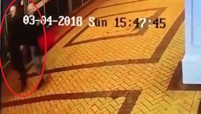 התיעוד של האב ובתו במצלמות האבטחה