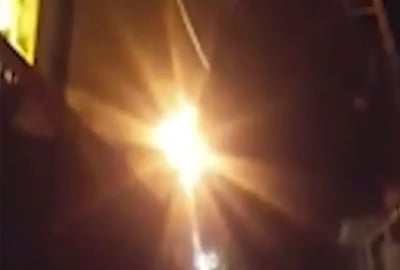 תיעוד: רגעי התקיפה בשדה התעופה הצבאי בסוריה