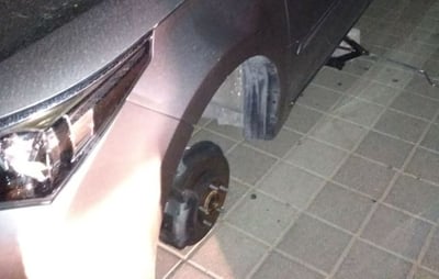 הרכב ממנו פורקו הגלגלים