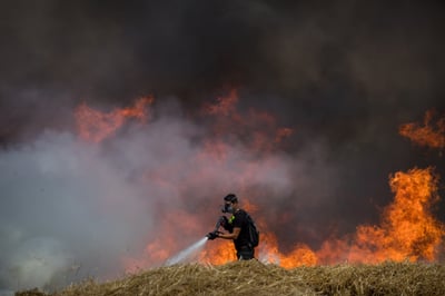 שריפת הענק ליד מכללת ספיר