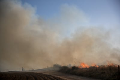 שריפה בעוטף עזה